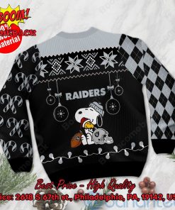 las vegas raiders peanuts snoopy ugly christmas sweater 3 yvUrv