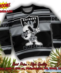 las vegas raiders snoopy dabbing champions ugly christmas sweater 2 HtuPt