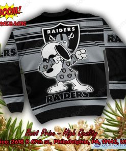 las vegas raiders snoopy dabbing champions ugly christmas sweater 3 mCHig