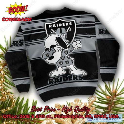 Las Vegas Raiders Snoopy Dabbing Champions Ugly Christmas Sweater