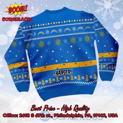 Los Angeles Chargers Charlie Brown Peanuts Snoopy Ugly Christmas Sweater