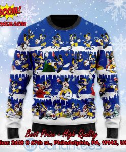 los angeles rams mickey mouse postures style 2 ugly christmas sweater 2 2jXdw