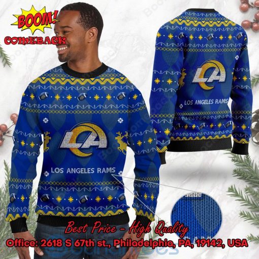 Los Angeles Rams NFL Big Logo Ugly Christmas Sweater