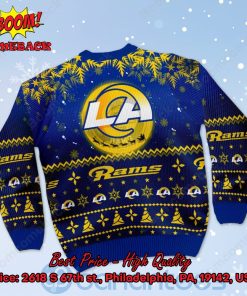 los angeles rams santa claus in the moon ugly christmas sweater 3 wwOLT
