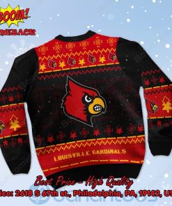 louisville cardinals snoopy dabbing ugly christmas sweater 3 X0cRf
