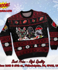 louisville cardinals star wars ugly christmas sweater 2 rzYEE