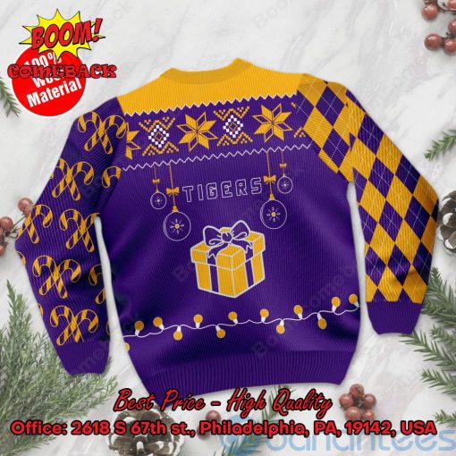 LSU Tigers Christmas Gift Ugly Christmas Sweater