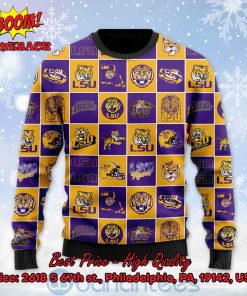 lsu tigers logos ugly christmas sweater 2 KQOlU