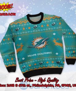 miami dolphins big logo ugly christmas sweater 2 bMAPk