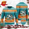 Miami Dolphins Charlie Brown Peanuts Snoopy Ugly Christmas Sweater