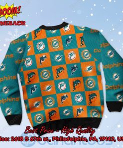 miami dolphins logos ugly christmas sweater 3 QYxfL