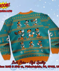 miami dolphins mickey mouse postures style 1 ugly christmas sweater 3 qUkg6