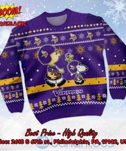 minnesota vikings charlie brown peanuts snoopy ugly christmas sweater 2 7PZBl