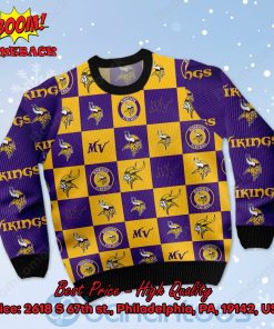 Minnesota Vikings Logos Ugly Christmas Sweater