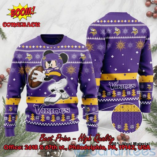 Minnesota Vikings Mickey Mouse Ugly Christmas Sweater