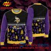 Minnesota Vikings Happy Santa Claus On Chimney Ugly Christmas Sweater