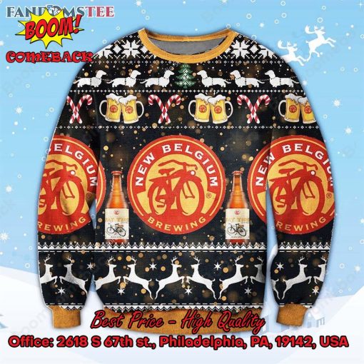 New Belgium Beer Ugly Christmas Sweater