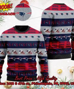 New England Patriots Helmet Symbols Ugly Christmas Sweater