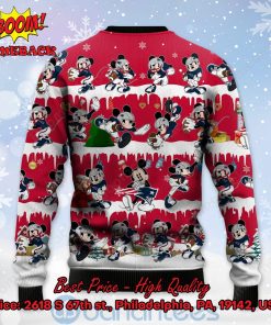 new england patriots mickey mouse postures style 2 ugly christmas sweater 3 iS5kP