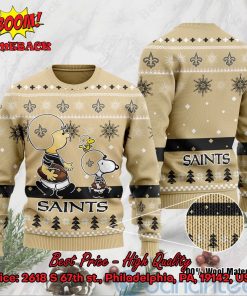 New Orleans Saints Charlie Brown Peanuts Snoopy Ugly Christmas Sweater