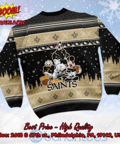 new orleans saints disney characters personalized name ugly christmas sweater 3 joDHh