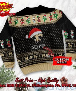 new orleans saints grateful dead santa hat ugly christmas sweater 3 7X4W9