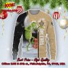 New Orleans Saints Grinch Santa Hat Christmas Sweater