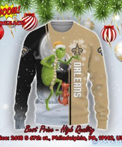 New Orleans Saints Grinch And Max Christmas Sweater