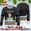 New Orleans Saints Happy Santa Claus On Chimney Ugly Christmas Sweater