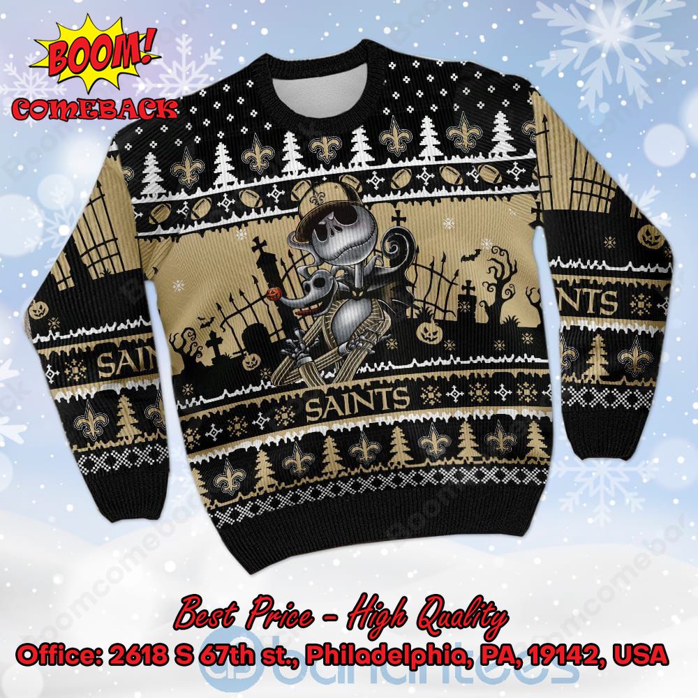 New Orleans Saints Christmas Santa Claus Ugly Sweater For Men