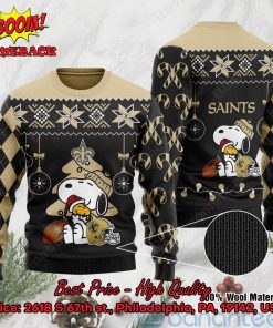 New Orleans Saints Peanuts Snoopy Ugly Christmas Sweater