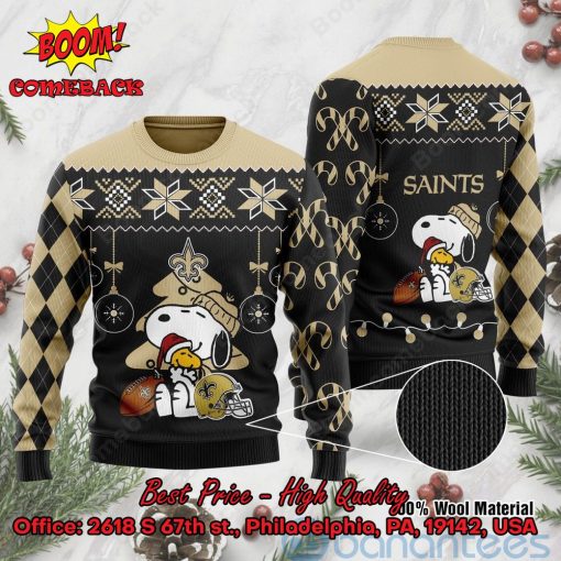 New Orleans Saints Peanuts Snoopy Ugly Christmas Sweater