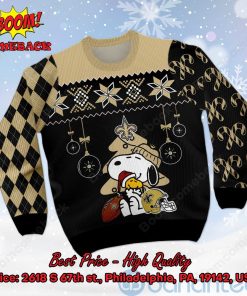 new orleans saints peanuts snoopy ugly christmas sweater 2 5EYNQ