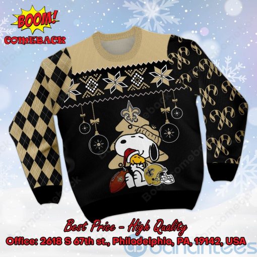 New Orleans Saints Peanuts Snoopy Ugly Christmas Sweater