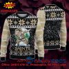 New Orleans Saints Santa Claus In The Moon Ugly Christmas Sweater