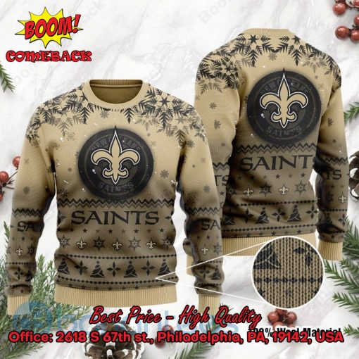 New Orleans Saints Santa Claus In The Moon Ugly Christmas Sweater