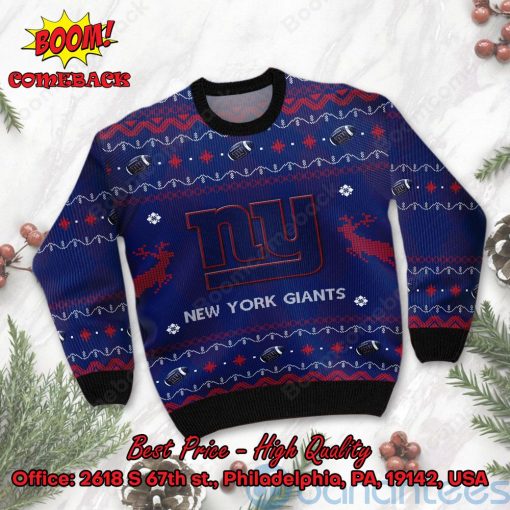 New York Giants Big Logo Ugly Christmas Sweater