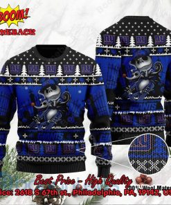 New York Giants Jack Skellington Halloween Ugly Christmas Sweater