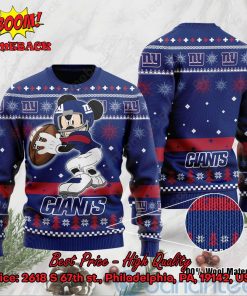 New York Giants Mickey Mouse Ugly Christmas Sweater