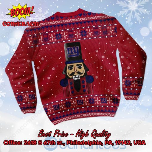 New York Giants Nutcracker Not A Player I Just Crush Alot Ugly Christmas Sweater