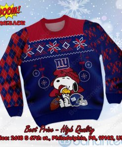 new york giants peanuts snoopy ugly christmas sweater 2 DHXKQ