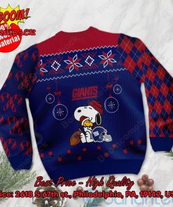 new york giants peanuts snoopy ugly christmas sweater 3 8SjKF