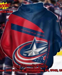 NHL Columbus Blue Jackets All Over Printed Hoodie 3D