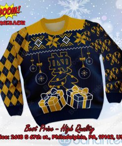 notre dame fighting irish christmas gift ugly christmas sweater 2 hq193
