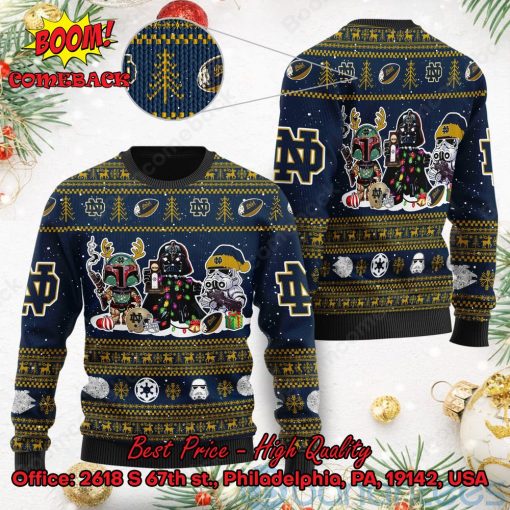 Notre Dame Fighting Irish Star Wars Ugly Christmas Sweater