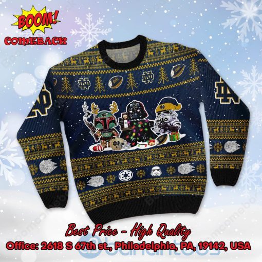 Notre Dame Fighting Irish Star Wars Ugly Christmas Sweater