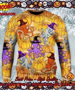 Octopus Pumpkin Halloween Ugly Christmas Sweater