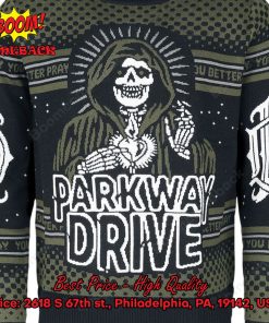 Parkway Drive Metalcore Band You Better Pray Christmas Jumper
