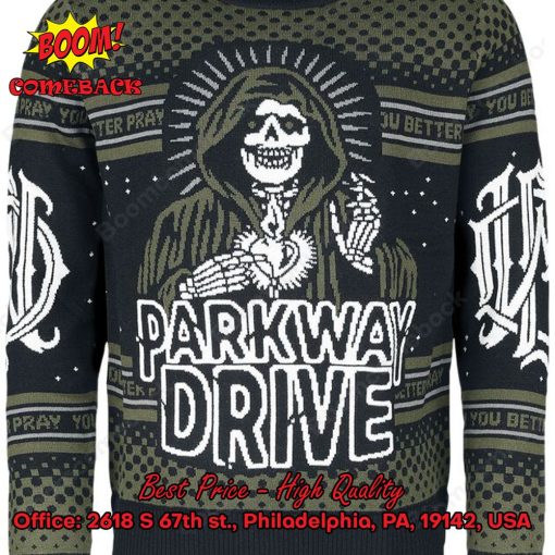 Parkway Drive Metalcore Band You Better Pray Christmas Jumper