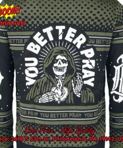Parkway Drive Metalcore Band You Better Pray Christmas Jumper